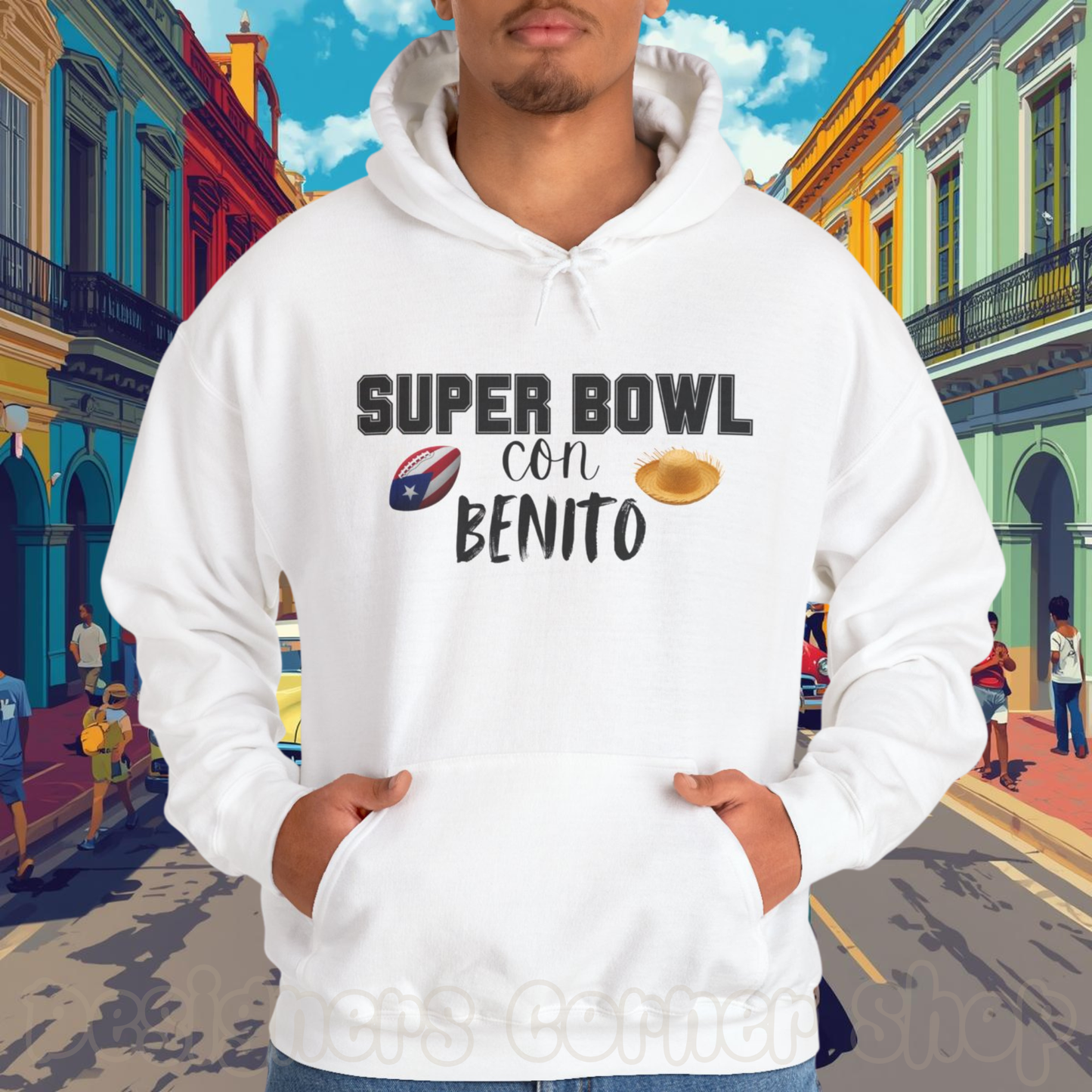 Benito Bowl Halftime Shirt 2026 Hoodie, Benito Bowl Hooded Sweatshirt, Football Fan Gift, Puerto Rico Heritage Hoodie, Boriqua Pride Gift