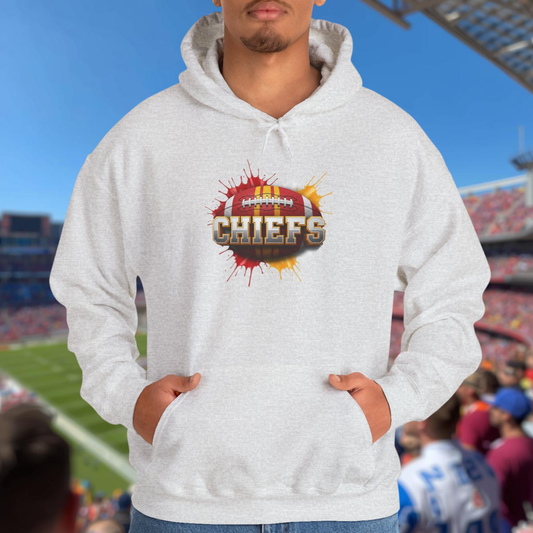 Kansas City Football Hoodie, Kansas CityTeam Hoodie, Football Gift for Kansas City Fans, Game Day Sports Fan Apparel, Football Fan Gift