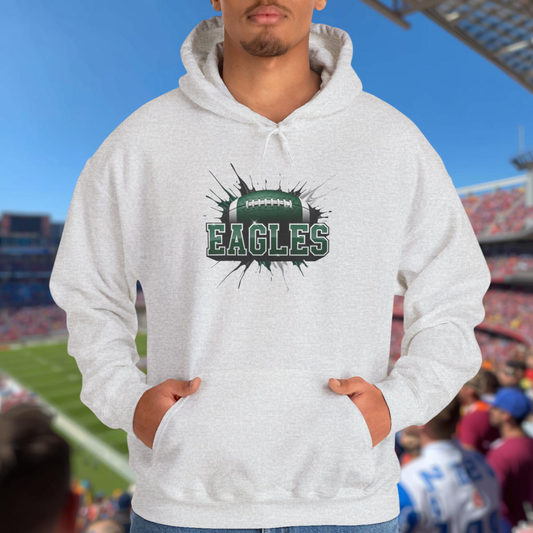 Philadelphia Football Hoodie, Philadelphia Team Hoodie, Football Gift for Philadelphia Fans, Game Day Sports Fan Apparel, Football Fan Gift