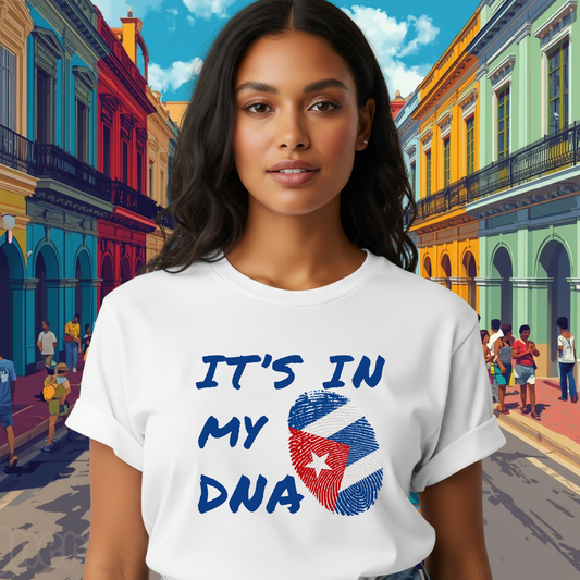 It's In My DNA Cuban Pride T-Shirt, Graphic Tee for Hispanic Heritage, Cuban American Heritage, Latin roots Tee, Cuban Pride Gift