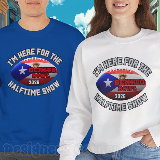 Benito Bowl Halftime 2026 Sweatshirt, Benito Bowl Shirt, Football Fan Gift, Puerto Rico Heritage Sweatshirt, Boriqua Pride Gift
