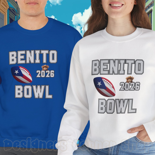 Benito Bowl Halftime 2026 Sweatshirt, Benito Bowl Shirt, Football Fan Gift, Puerto Rico Heritage Sweatshirt, Boriqua Pride Gift