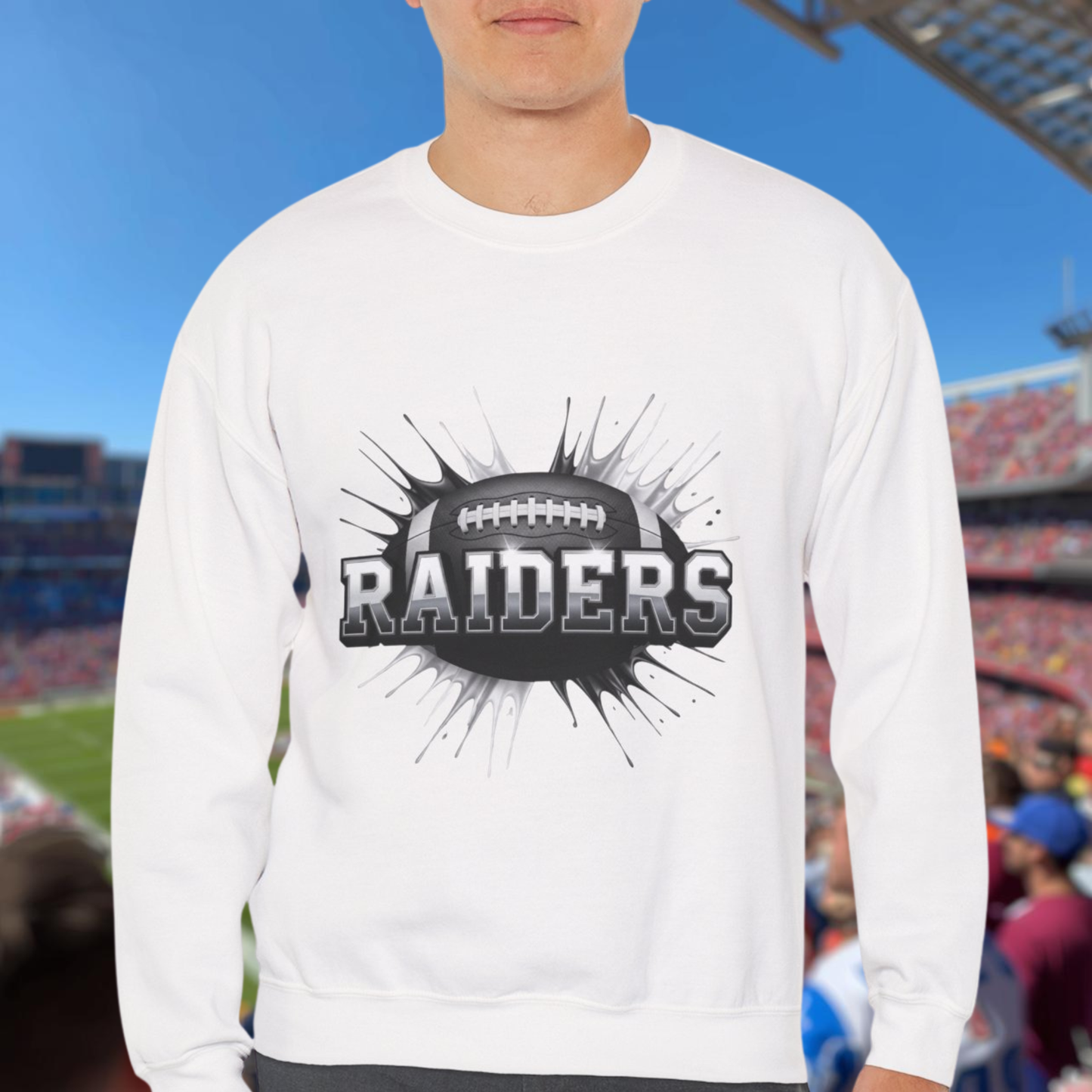 Las Vegas Football Sweatshirt, Las Vegas Team Sweatshirt, Football Gift for Las Vegas Fans, Game Day Sports Fan Football Apparel