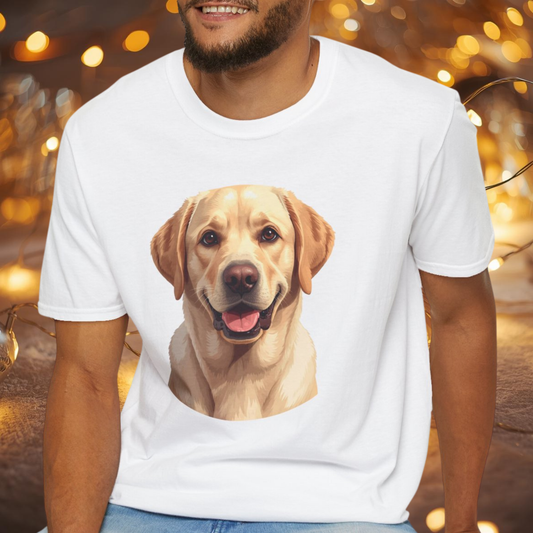 Labrador Retriever Dog Portrait Shirt – Lab Dog Lover Gift, Cute Dog Mom Tee, Dog Dad Shirt, Pet Breed Apparel
