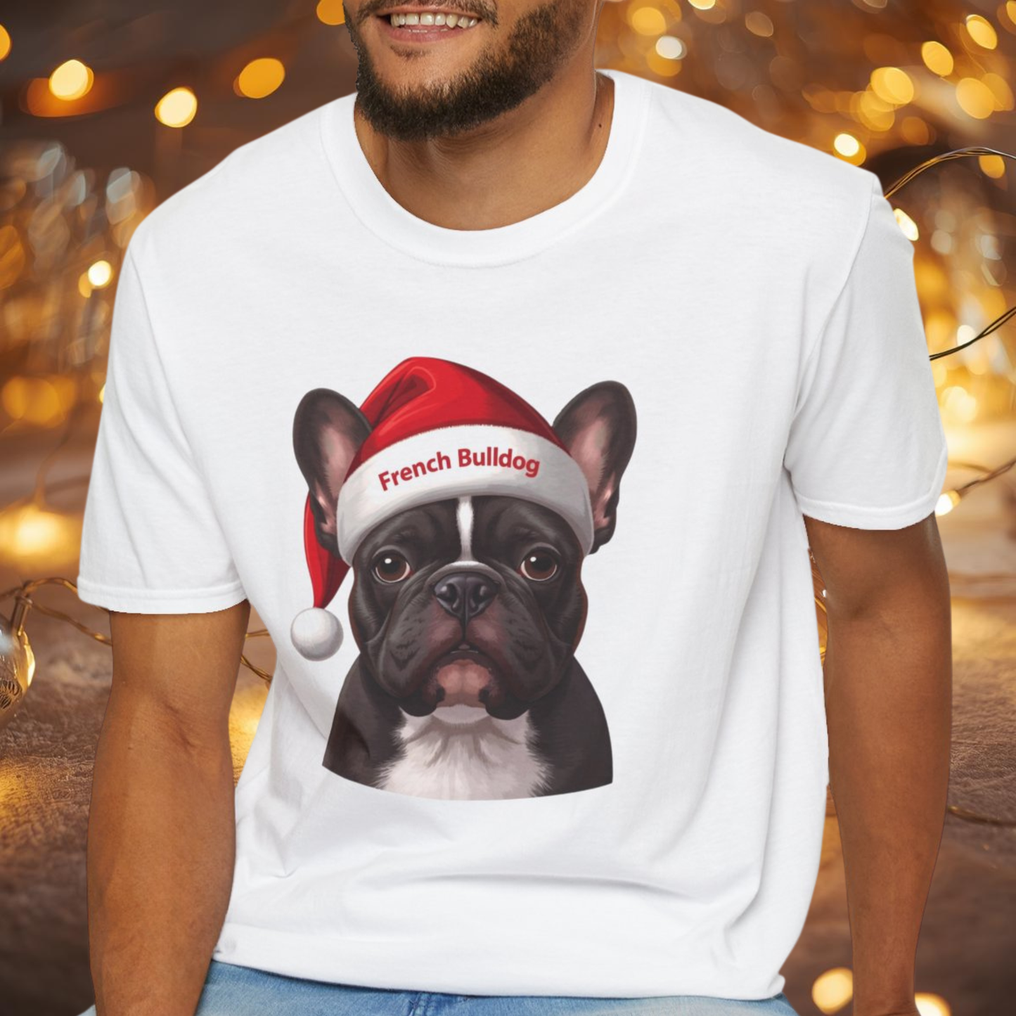 French Bulldog Dog Portrait Shirt – Frenchie Dog Lover Gift, Cute Dog Mom Tee, Dog Dad Shirt, Pet Breed Apparel