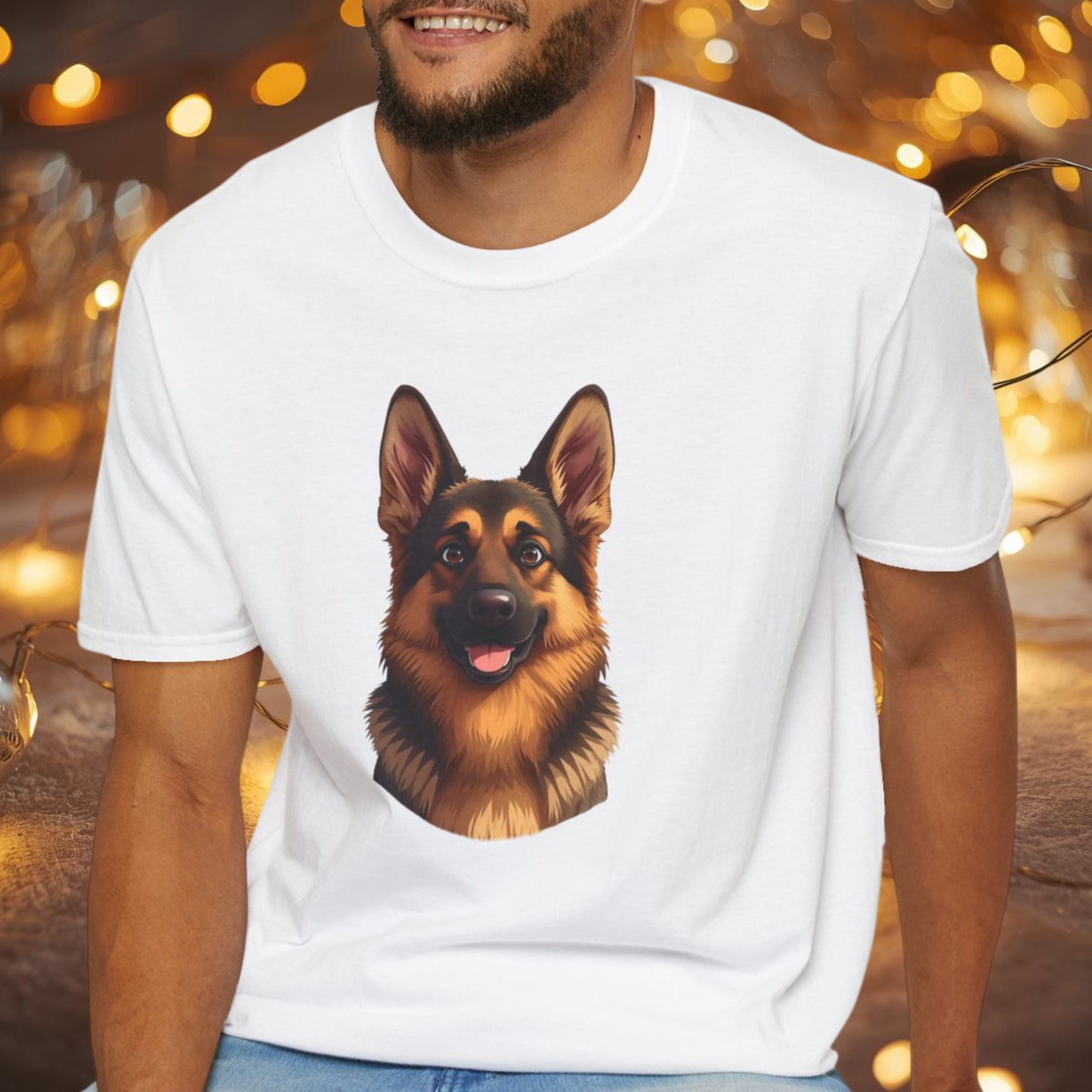 German Shepherd Dog Portrait Shirt – German Shepherd Dog Lover Gift, Cute Dog Mom Tee, Dog Dad Shirt, Pet Breed Apparel