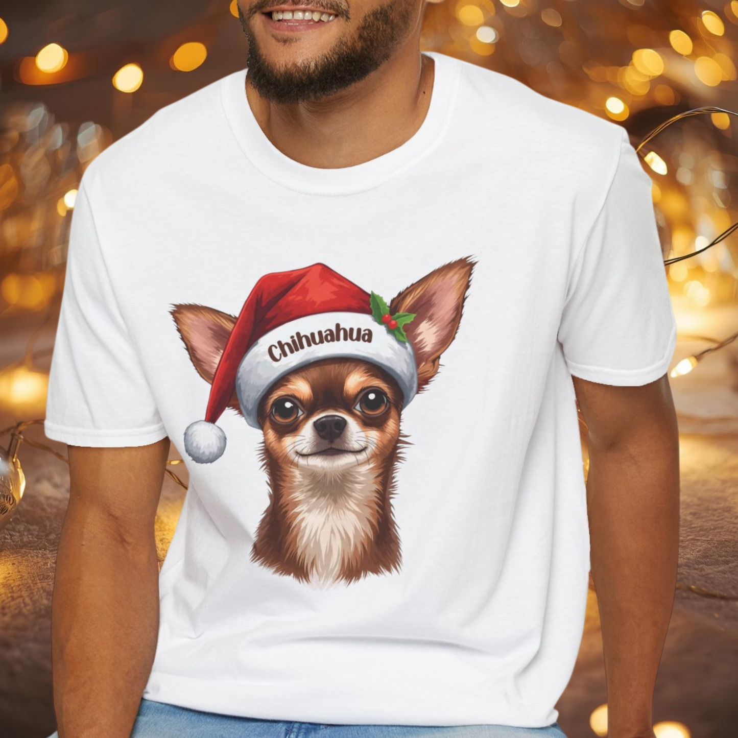 Chihuahua Dog Portrait Shirt – Chihuahua Dog Lover Gift, Cute Dog Mom Tee, Dog Dad Shirt, Pet Breed Apparel