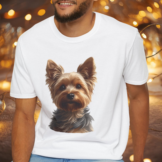 Yorkshire Terrier Dog Portrait Shirt – Yorkie Dog Lover Gift, Cute Dog Mom Tee, Dog Dad Shirt, Pet Breed Apparel
