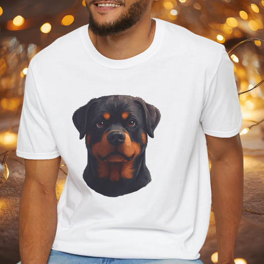 Rottweiler Dog Portrait Shirt – Rottweiler Dog Lover Gift, Cute Dog Mom Tee, Dog Dad Shirt, Pet Breed Apparel