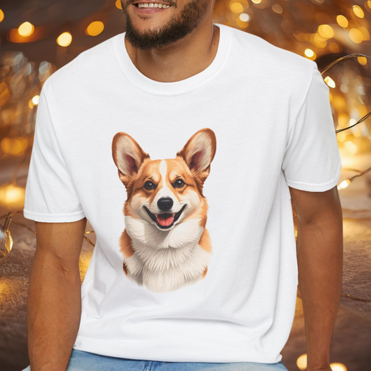 Corgi Dog Portrait Shirt – Corgi Dog Lover Gift, Cute Dog Mom Tee, Dog Dad Shirt, Pet Breed Apparel