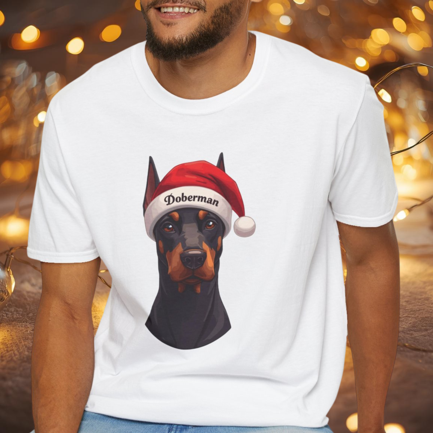 Doberman Dog Portrait Shirt – Doberman Dog Lover Gift, Cute Dog Mom Tee, Dog Dad Shirt, Pet Breed Apparel