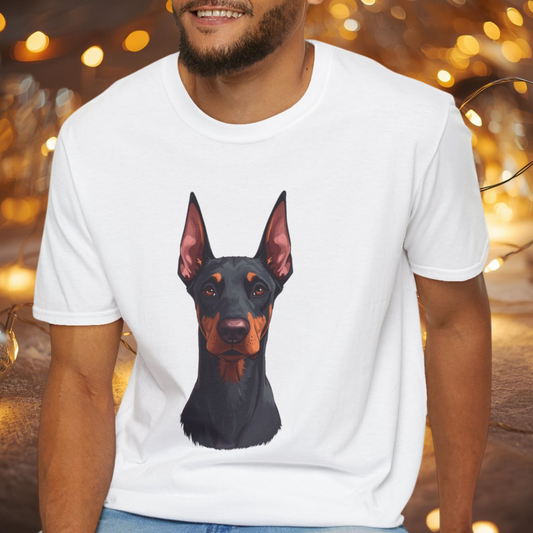 Doberman Dog Portrait Shirt – Doberman Dog Lover Gift, Cute Dog Mom Tee, Dog Dad Shirt, Pet Breed Apparel