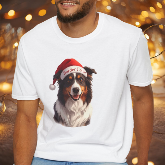 Border Collie Dog Portrait Shirt – Border Collie Dog Lover Gift, Cute Dog Mom Tee, Dog Dad Shirt, Pet Breed Apparel