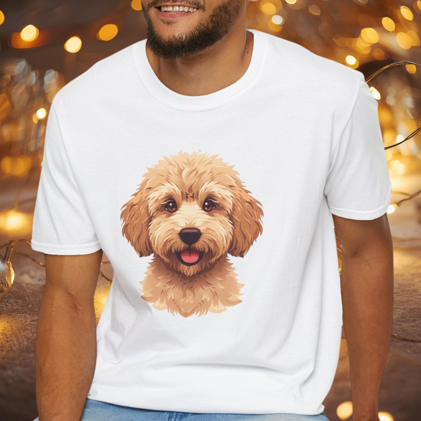 Labradoodle Dog Portrait Shirt – Labradoodle Dog Lover Gift, Cute Dog Mom Tee, Dog Dad Shirt, Pet Breed Apparel