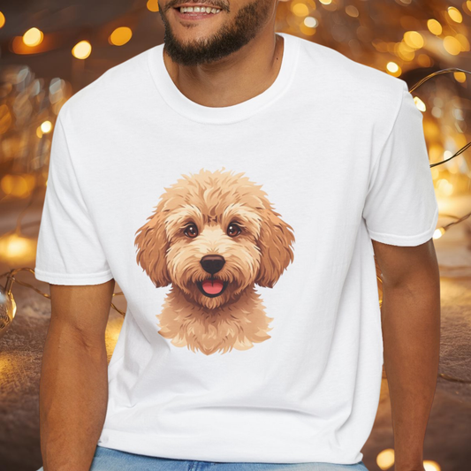 Labradoodle Dog Portrait Shirt – Labradoodle Dog Lover Gift, Cute Dog Mom Tee, Dog Dad Shirt, Pet Breed Apparel