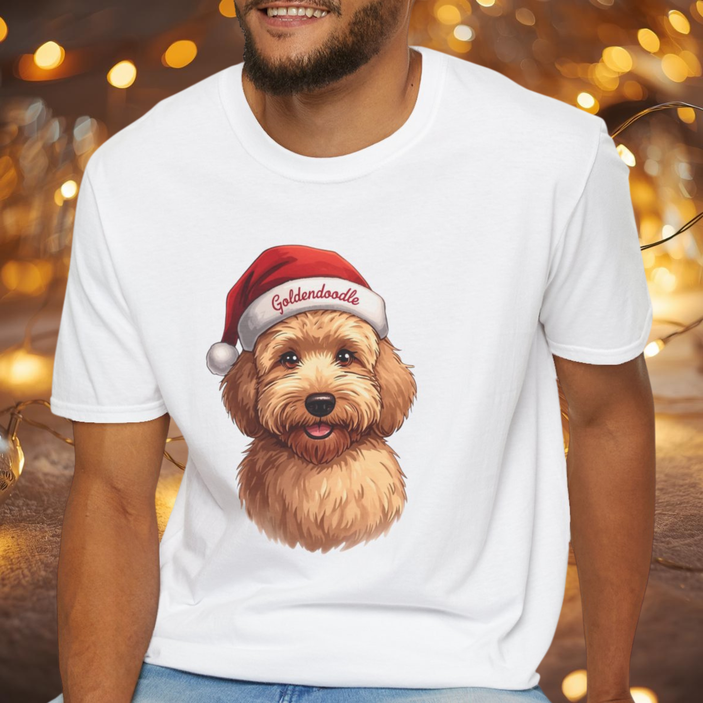 Goldendoodle Dog Portrait Shirt – Goldendoodle Dog Lover Gift, Cute Dog Mom Tee, Dog Dad Shirt, Pet Breed Apparel