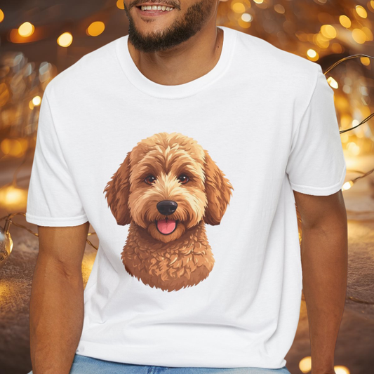 Goldendoodle Dog Portrait Shirt – Goldendoodle Dog Lover Gift, Cute Dog Mom Tee, Dog Dad Shirt, Pet Breed Apparel