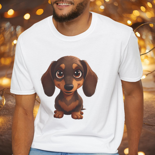 Dachshund Dog Portrait Shirt – Wiener Dog Lover Gift, Cute Dog Mom Tee, Dog Dad Shirt, Pet Breed Apparel