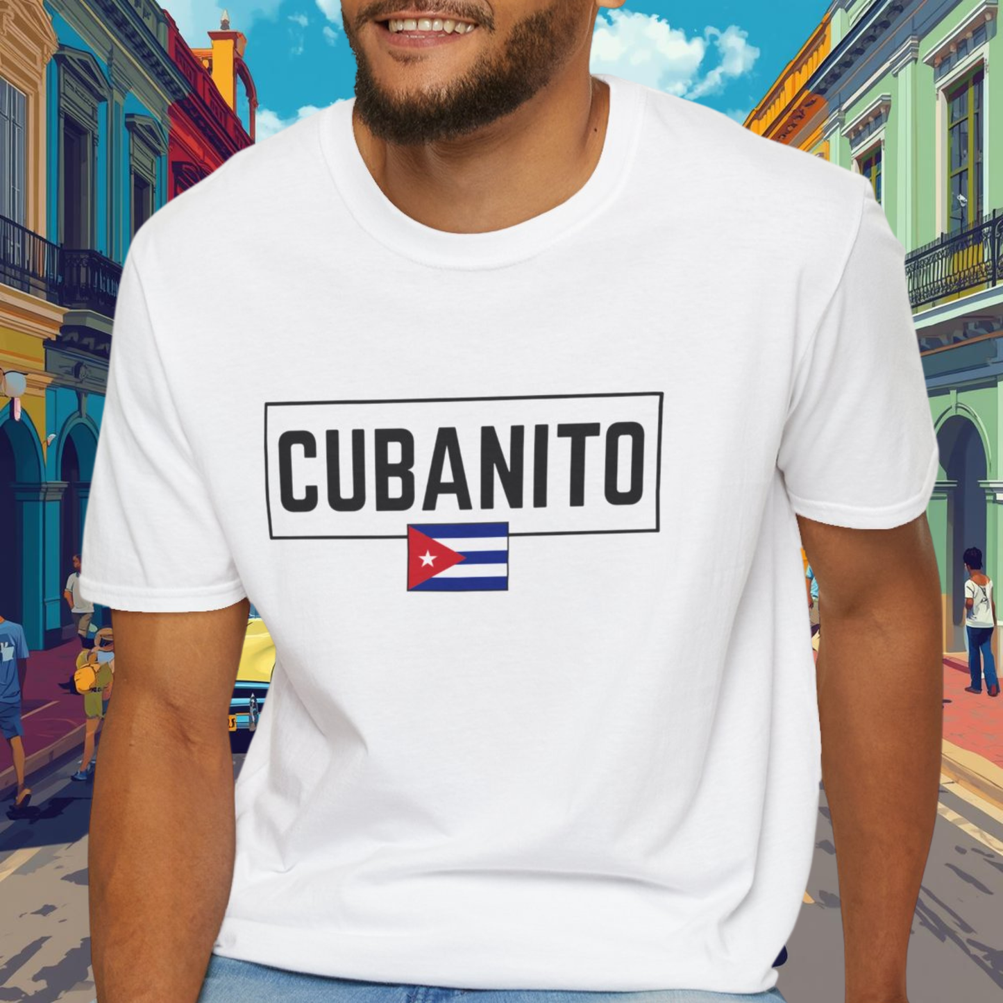 CUBANITO T-Shirt – Cuban Flag Shirt for Men, Latino Pride Tee, Cuba Heritage Top, Cuban Culture Graphic Tee