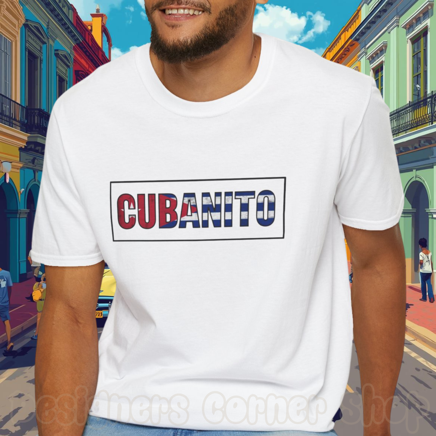 CUBANITO T-Shirt – Cuban Flag Shirt for Men, Latino Pride Tee, Cuba Heritage Top, Cuban Culture Graphic Tee