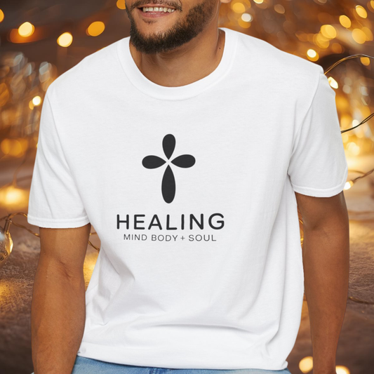 Healing Mind Body Soul T-Shirt – Minimalist Spiritual Wellness Tee, Inspirational Healing Shirt