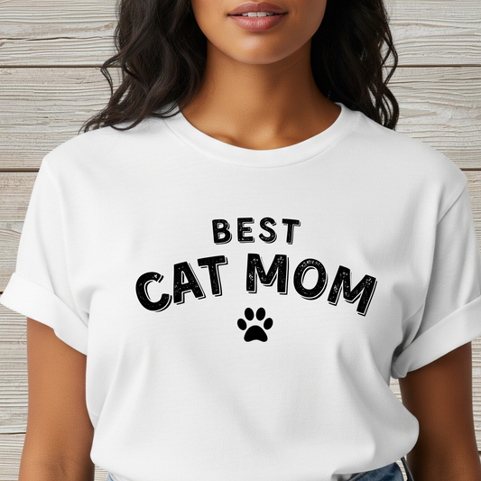 Best Cat Mom T-Shirt,Cute Cat Lover Shirt,Funny Cat Mom Tee,Pet Mom Gift,Cat Owner Apparel