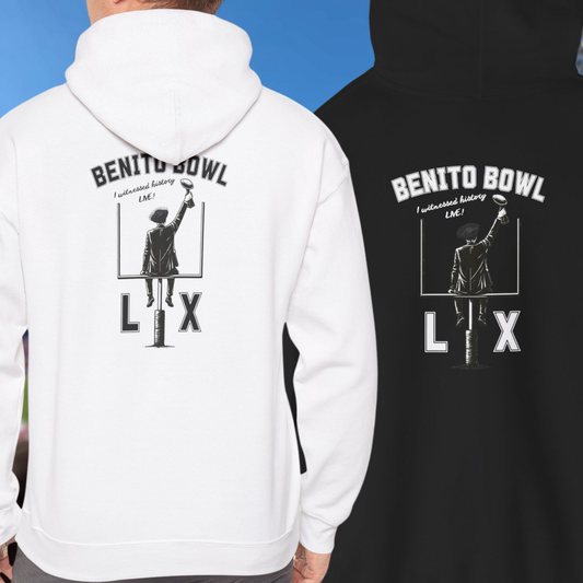 Benito Bowl Witnessed History Live LX Halftime Hoodie, Football Fan Gift, Benito Hoodie, Puerto Rico Boricua Heritage