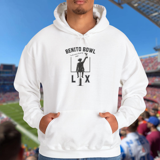 Benito Bowl LX Witnessed History Live Halftime Hoodie, Football Fan Gift, Benito Hoodie, Puerto Rico Boricua Heritage