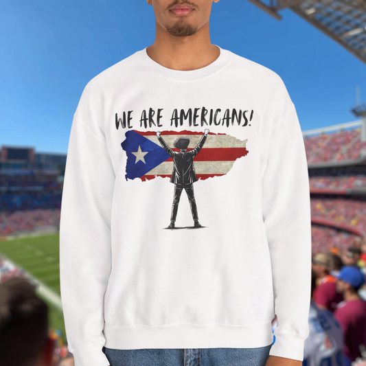 Benito We are Americans Sweatshirt, Benito Bowl, Football Fan Gift, Puerto Rico Boricua Heritage Culture Pride sweatshirt