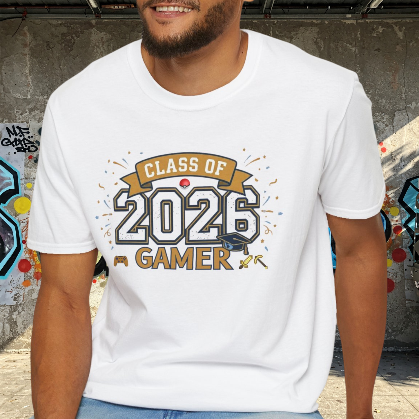 Class of 2026 Gamer T-Shirt – Graduation Gift for Gamers, Senior 2026 Shirt, Video Game Grad Tee, High School or College