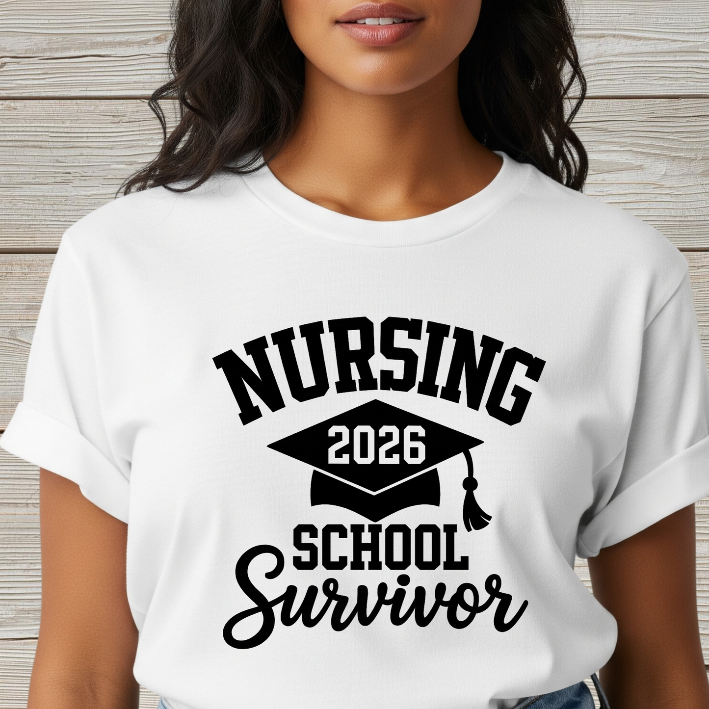 Nursing 2026 School Survivor T-Shirt, Nurse Graduation Shirt, RN Student Gift, Nursing School Grad Tee