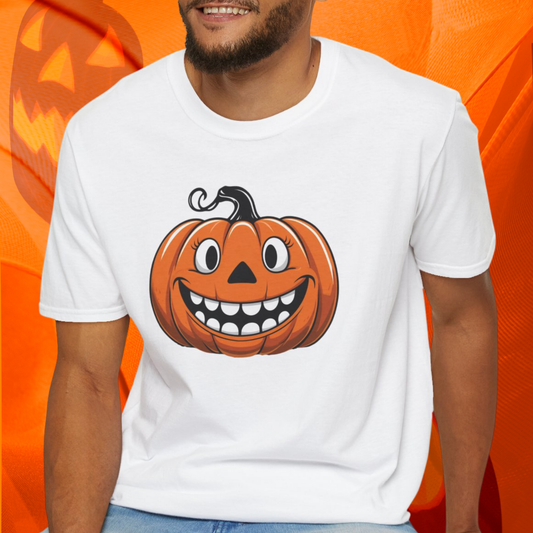 Scary Halloween Unisex T-Shirt, Creepy Spooky Tee, Horror Costume Shirt, Men Women Kids Apparel, Trick or Treat Clothing, Jack O Lantern Tee