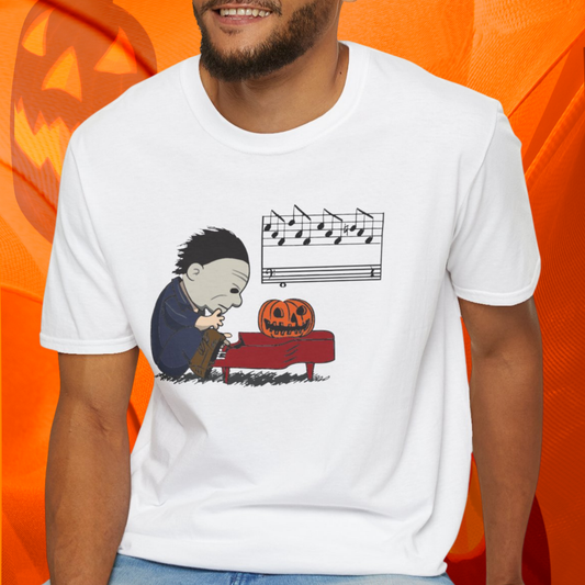Michael Myers Charlie Brown Halloween T-Shirt, Halloween Shirt, Horror Movie Fan Gift, Horror Movie Characters, Charlie Brown Halloween Tee