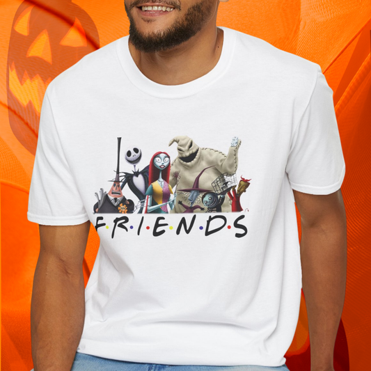 The Nightmare Before Christmas Skellington Family Friends T-Shirt, Scary Movie Tee, Halloween Shirt, Horror Movie Characters Gift