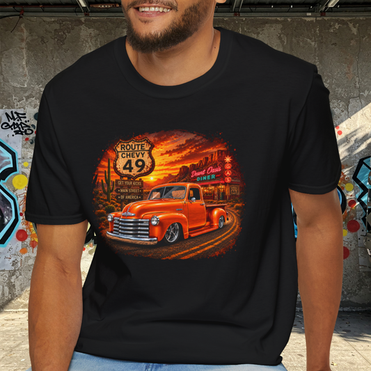 Classic Pickup Truck Shirt, Vintage Truck T-Shirt, Desert Highway Tee, Retro Car Lover Gift, Old School Truck Shirt