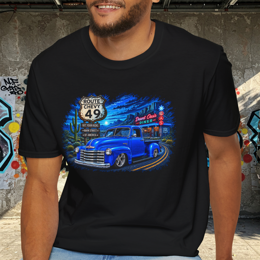 Classic Pickup Truck Shirt, Vintage Truck T-Shirt, Desert Highway Tee, Retro Diner Car Lover Gift