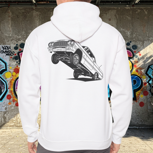 Classic Car Hoodie, Lowrider Car Hoodie, Vintage Auto Hoodie, Car Enthusiast Sweatshirt, Unisex Automotive Hoodie