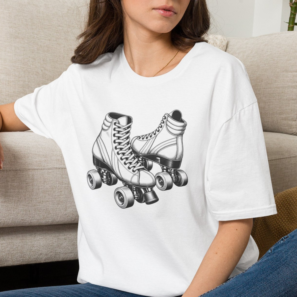 Retro Roller Skates Shirt, Quad Skate T-Shirt, Vintage Roller Rink Tee, Roller Skater Gift