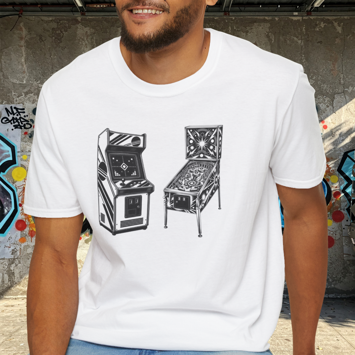 Arcade Game Shirt, Retro Pinball T-Shirt, Vintage Gaming Tee, Game Room Gift, Old School Gamer Shirt