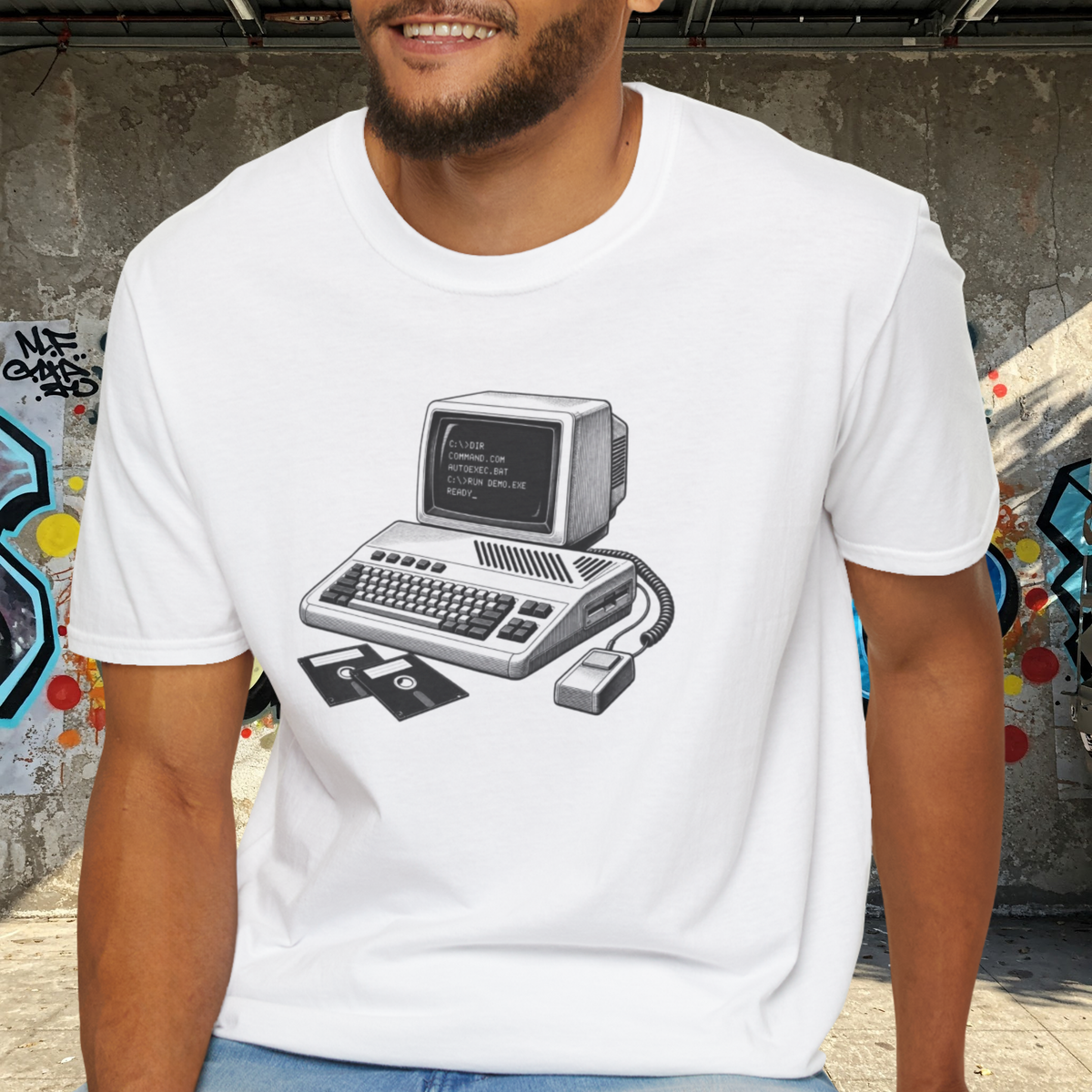 Vintage Computer T-Shirt, Retro Tech Shirt, Floppy Disk Tee, Programmer Gift, Computer Nerd Shirt
