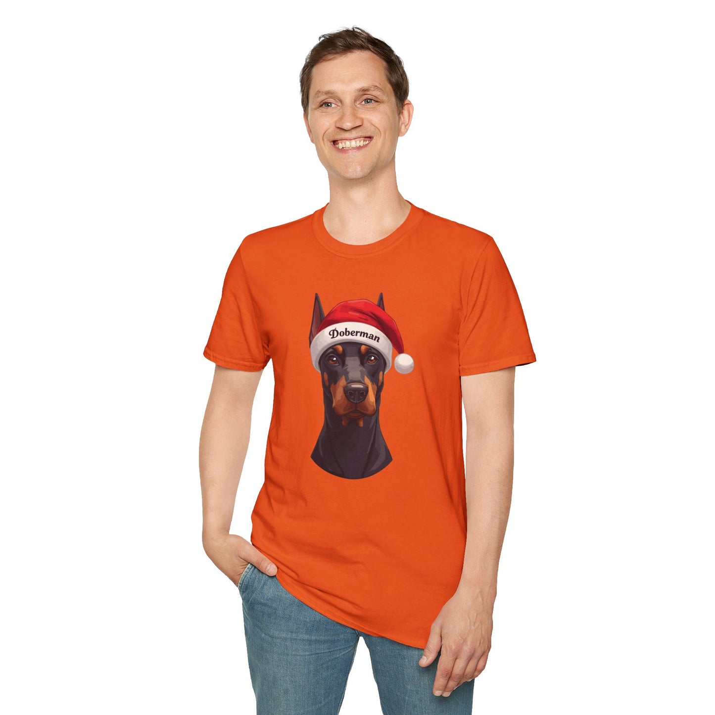 Doberman Dog Portrait Shirt – Doberman Dog Lover Gift, Cute Dog Mom Tee, Dog Dad Shirt, Pet Breed Apparel