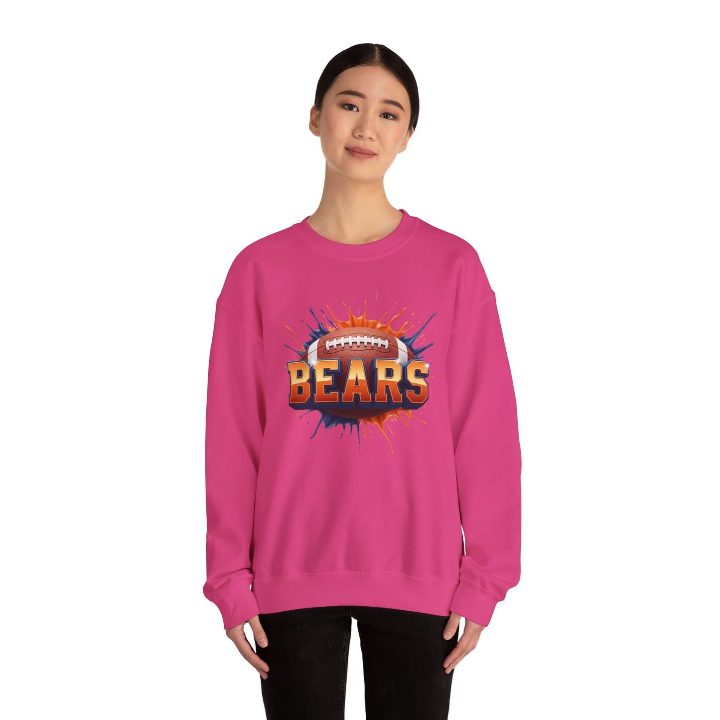 Chicago Football Sweatshirt, Chicago Team Sweatshirt, Football Gift for Chicago Fans, Game Day Sports Fan Football Apparel