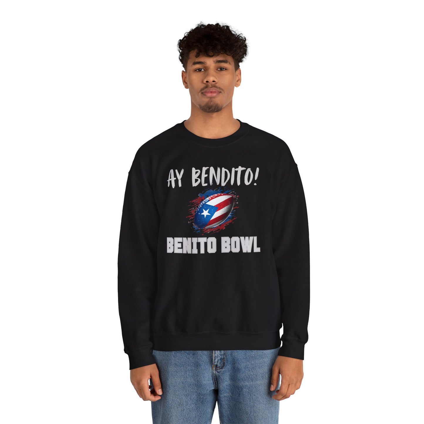 Ay Bendito! Benito Bowl Sweatshirt, Halftime Benito Shirt, Football Fan Gift, Benito Sweatshirt, Puerto Rico Heritage Boriqua Pride Gift