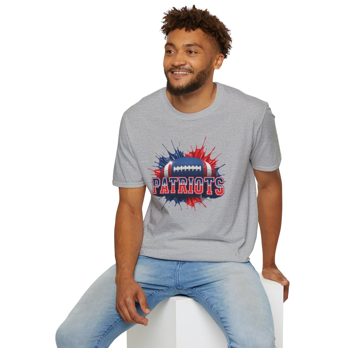 New England Football Unisex T-Shirt, New England Team Tee, Football Gift for New England Fans, Game Day Shirt Sports Fan Football Apparel