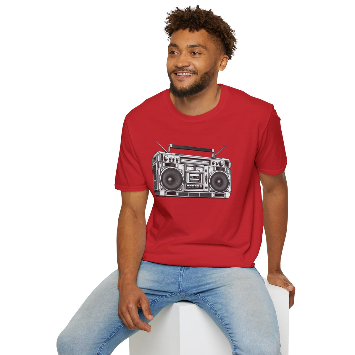 Boombox T-Shirt, Retro Music Shirt, Vintage Cassette Radio Tee, 80s 90s Nostalgia, Music Lover Gift