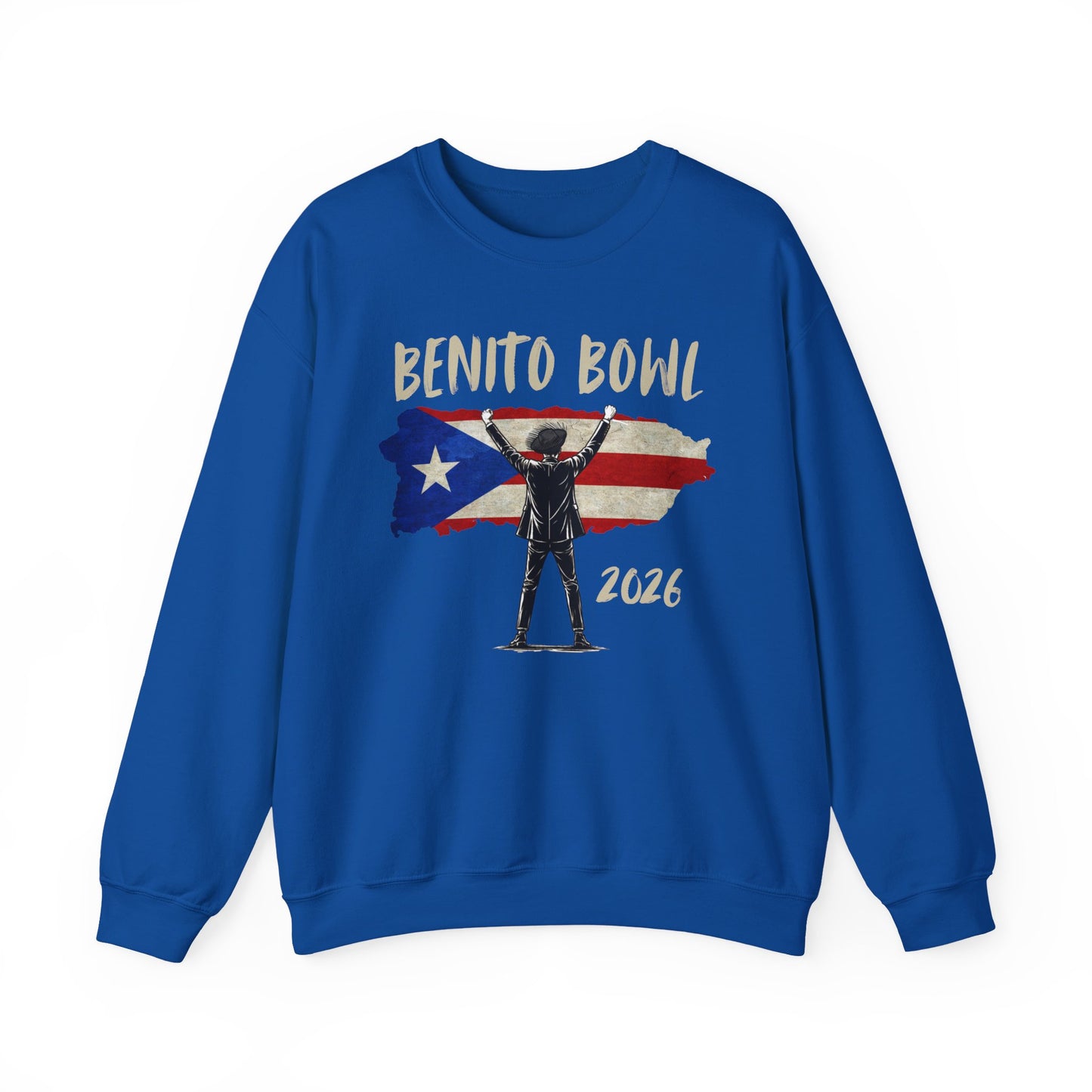 Benito Bowl 2026 PR Flag Sweatshirt, Benito Bowl, Football Fan Gift, Puerto Rico Boricua Heritage Culture Pride sweatshirt
