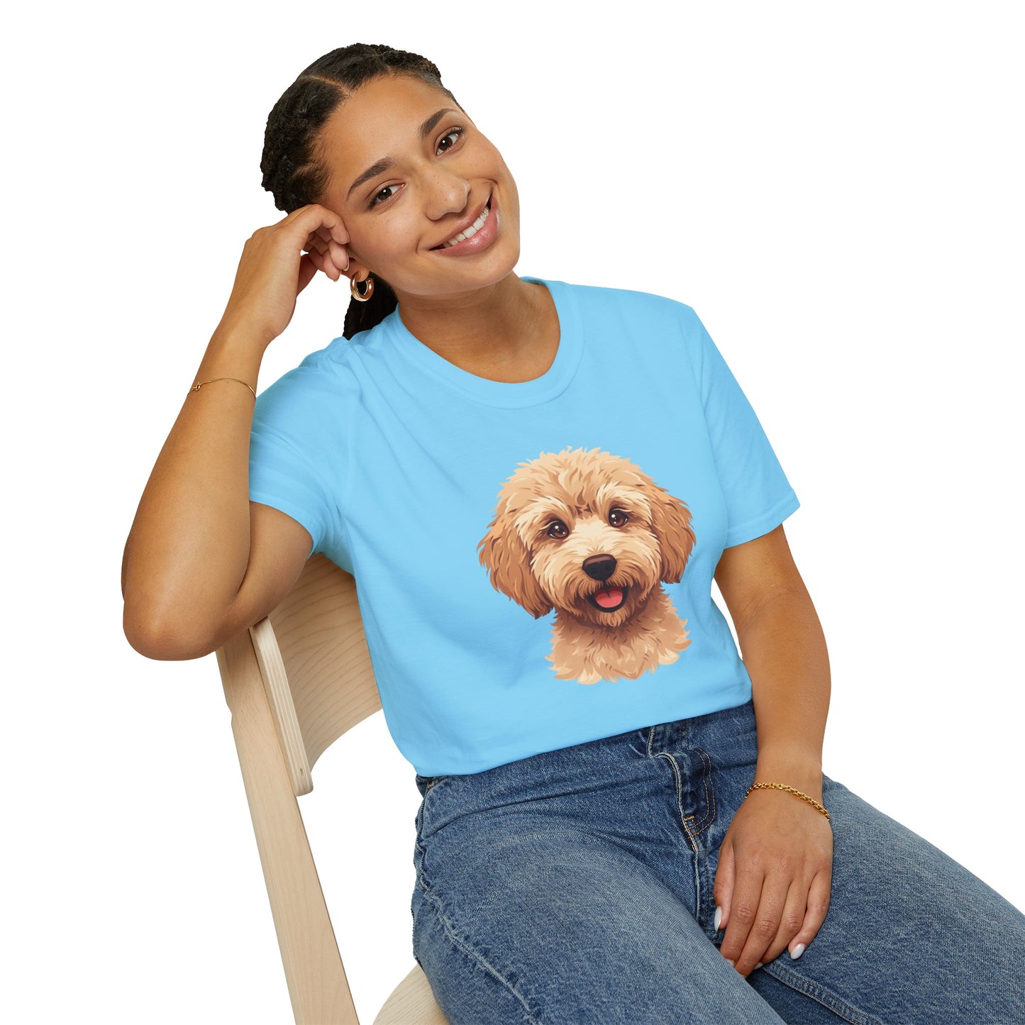 Labradoodle Dog Portrait Shirt – Labradoodle Dog Lover Gift, Cute Dog Mom Tee, Dog Dad Shirt, Pet Breed Apparel