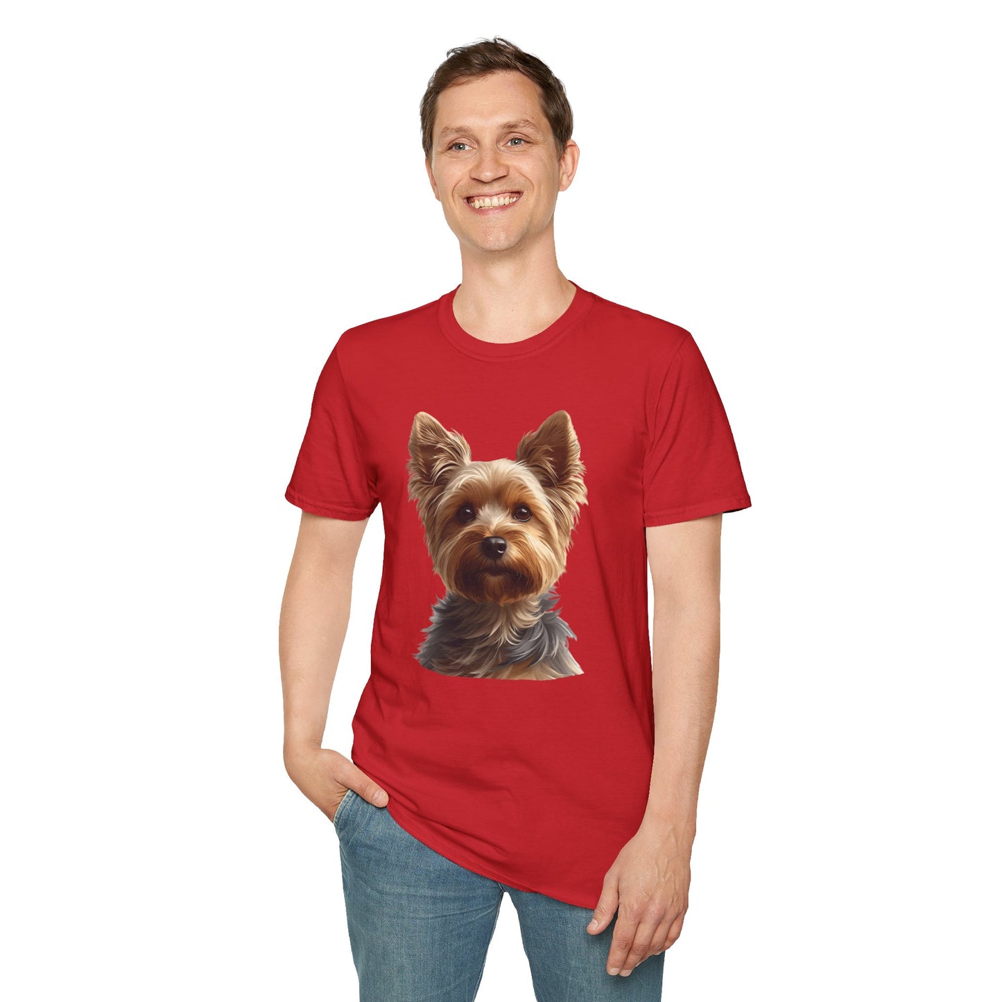 Yorkshire Terrier Dog Portrait Shirt – Yorkie Dog Lover Gift, Cute Dog Mom Tee, Dog Dad Shirt, Pet Breed Apparel
