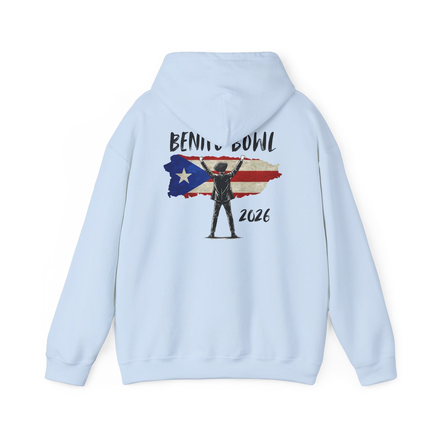 Benito Bowl PR Flag 2026 Hoodie, Benito Bowl XL, Football Fan Gift, Puerto Rico Boricua Heritage Culture Pride Hoodie