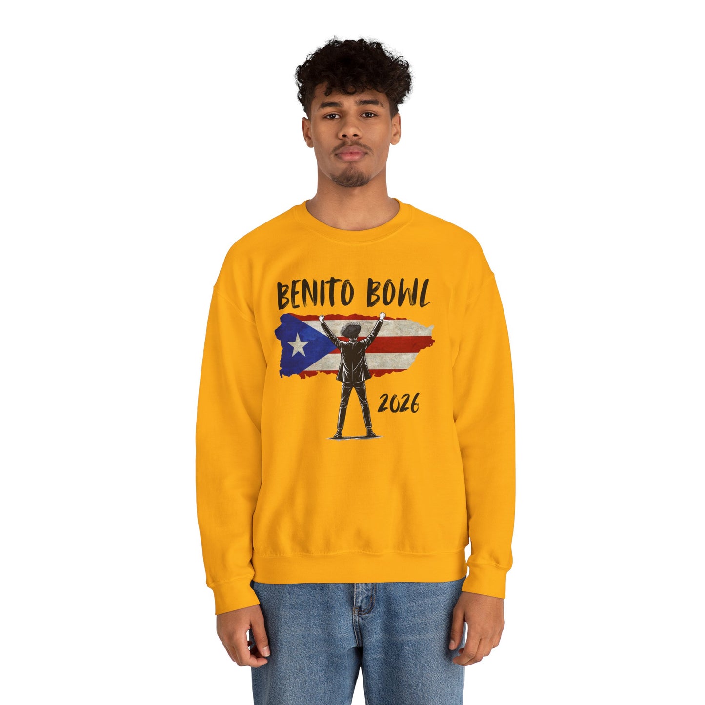 Benito Bowl 2026 PR Flag Sweatshirt, Benito Bowl, Football Fan Gift, Puerto Rico Boricua Heritage Culture Pride sweatshirt